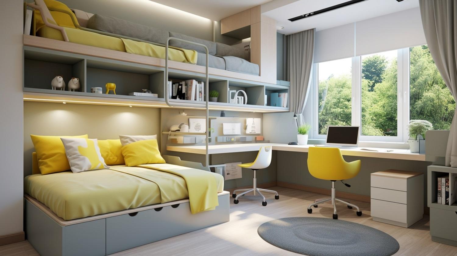 space-saving bedroom